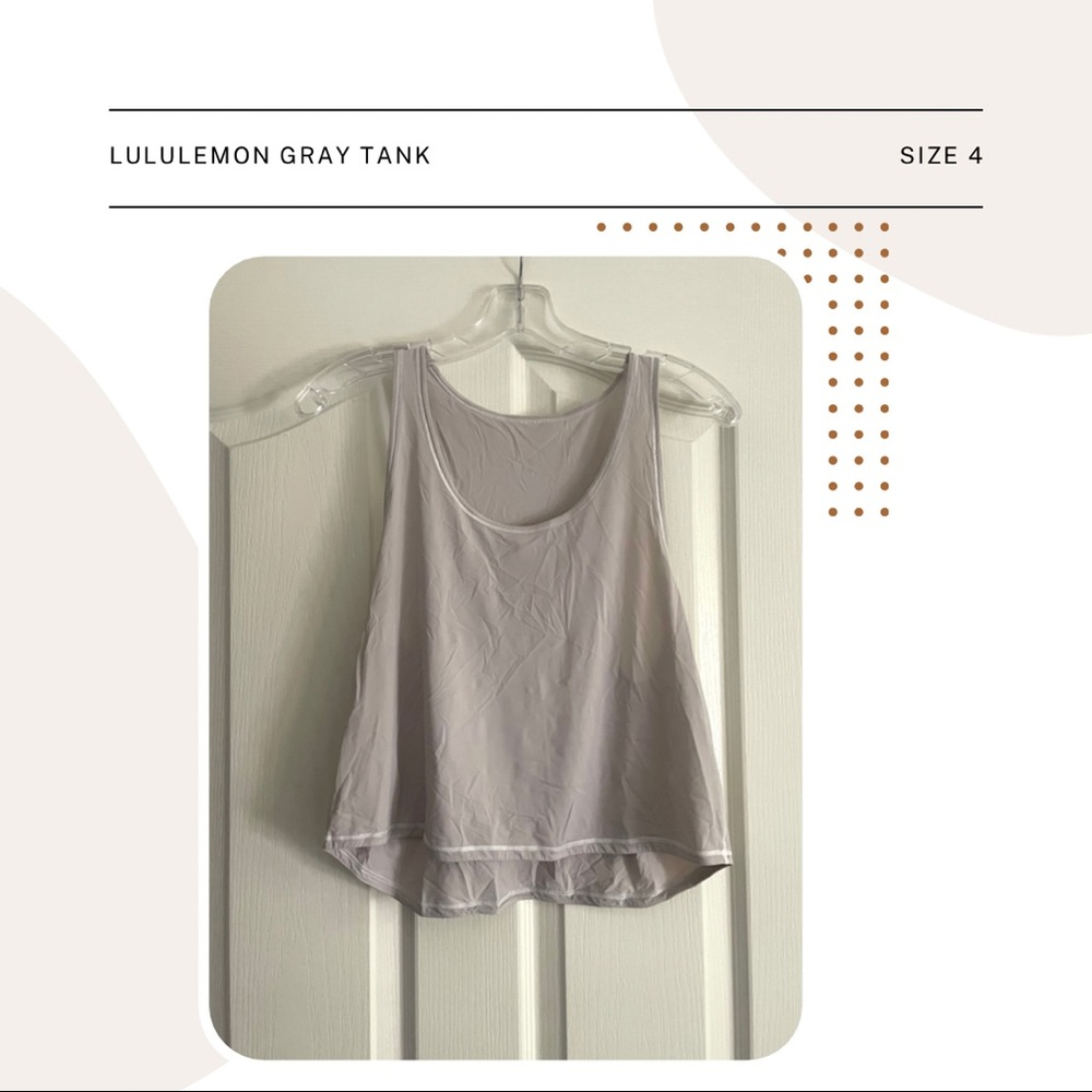 lululemon gray tank